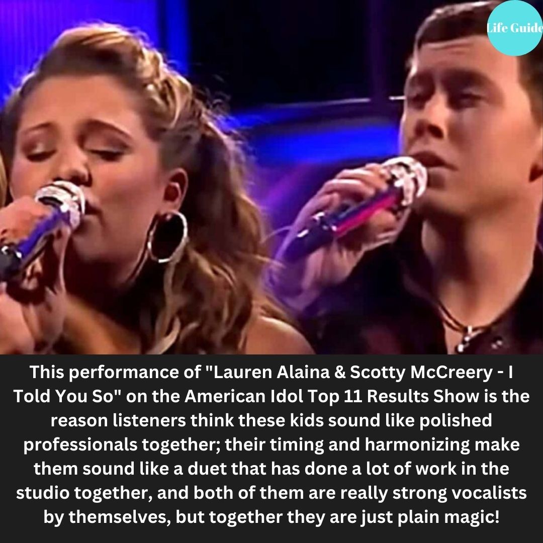 Scotty McCreery and Lauren Alaina's breathtaking "I Told You So" duet